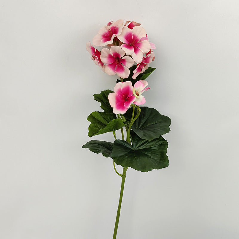 10 Pcs Artificial Silk Geranium Stems Branches 18 Inch Spring Flowers Bulk