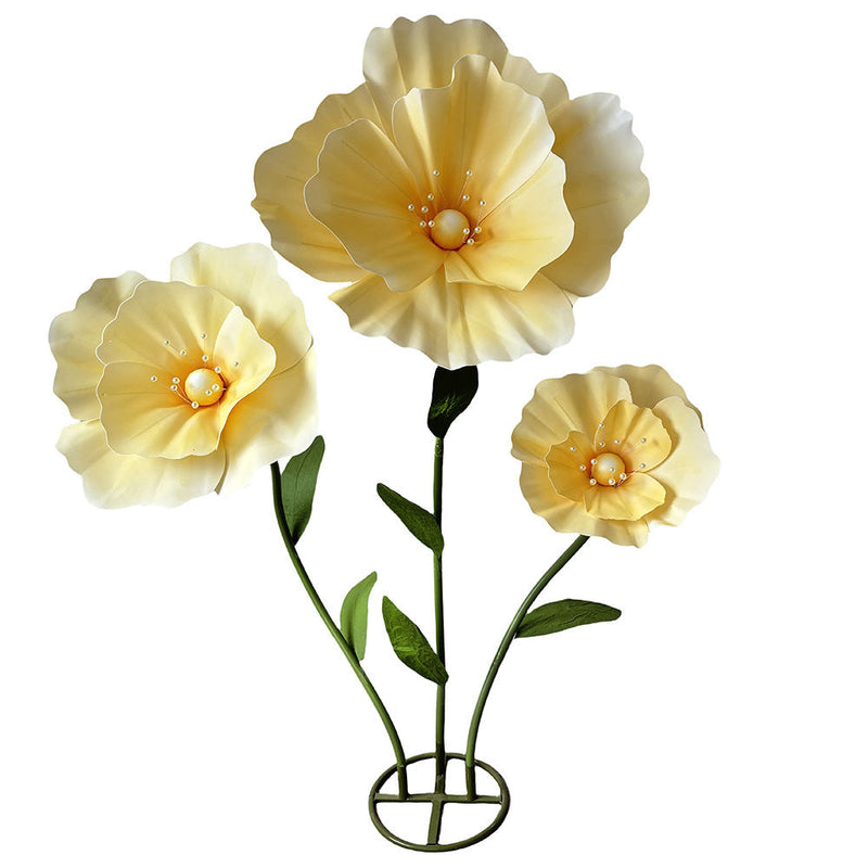 62 Inch Giant Artificial Poppy Flowers Bulk 10 Pcs Wedding Party Decoration