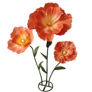 62 Inch Giant Artificial Poppy Flowers Bulk 10 Pcs Wedding Party Decoration
