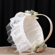Artificial Flower Girl Basket with Pearls – Bulk Wholesale Quantity, Durable Material