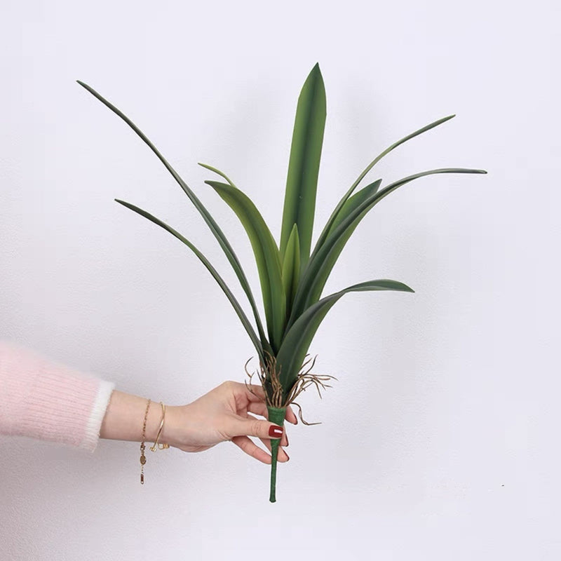 Real Touch Large Greenery Leaves Bush 12 Inch UV Resistant Artificial Spring Plants