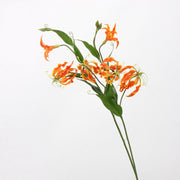 29.5 Inch Gloriosa Lily Spray Stems, 6 Pcs Artificial Gloriosa Superba Flowers