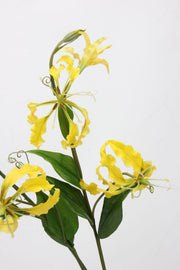 29.5 Inch Gloriosa Lily Spray Stems, 6 Pcs Artificial Gloriosa Superba Flowers