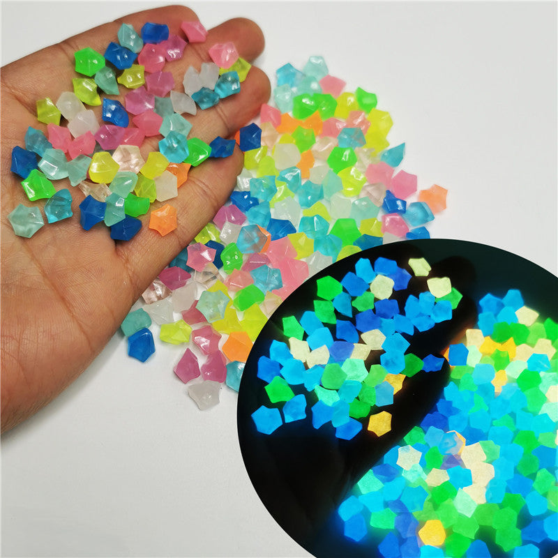 290 Pcs Glowing in Dark Artificial Crystal Vase Fillers for Christmas Arrangements Bulk Pack