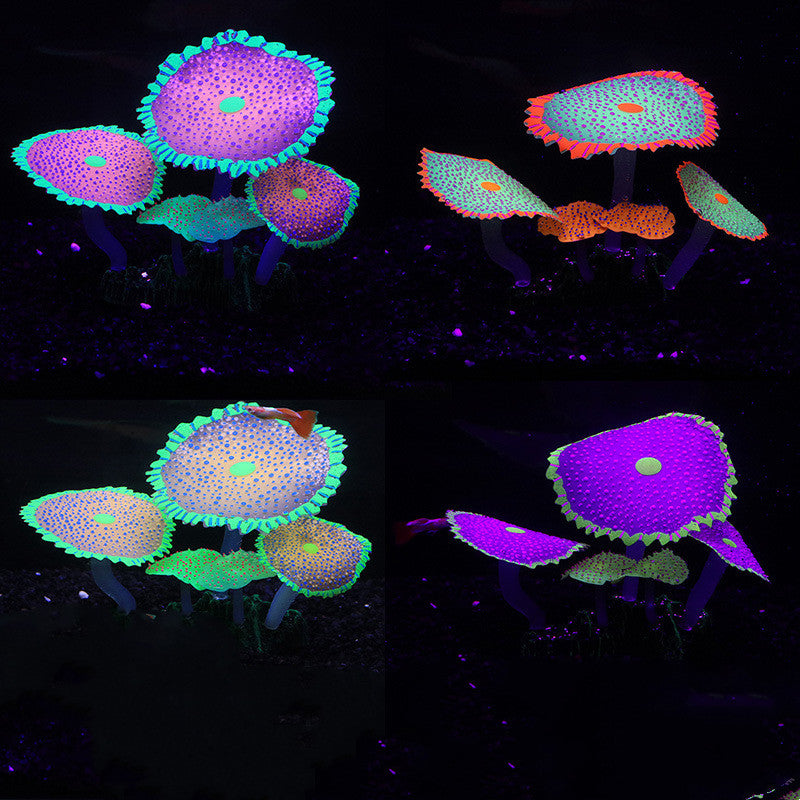 Glowing Coral Fish Tank Ornaments, Artificial Glow Plants for Aquarium, Bulk Quantity