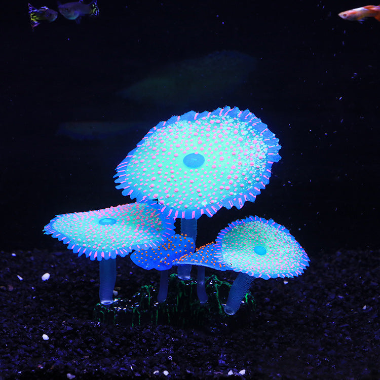 Glowing Coral Fish Tank Ornaments, Artificial Glow Plants for Aquarium, Bulk Quantity