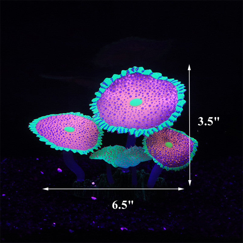 Glowing Coral Fish Tank Ornaments, Artificial Glow Plants for Aquarium, Bulk Quantity