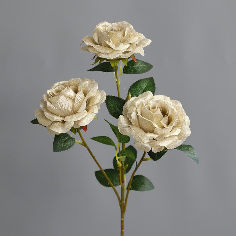 2025 Modern Romance Artificial Shiny Rose Stems Bulk for Wedding and Home Decorations