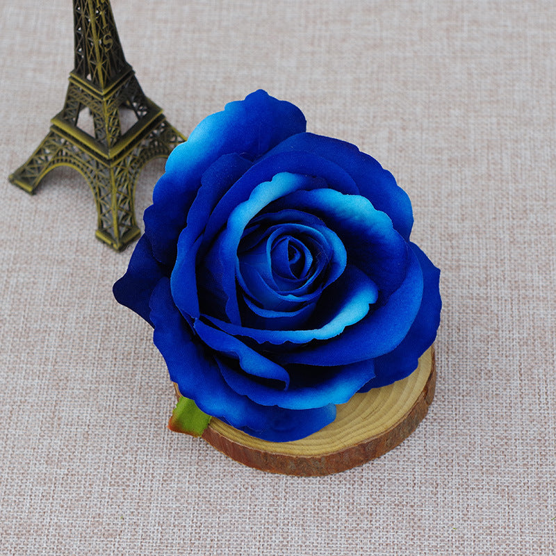 10 Pcs Artificial Bionic Flannel Rose Heads for DIY Wedding Party Baby Shower Decoration