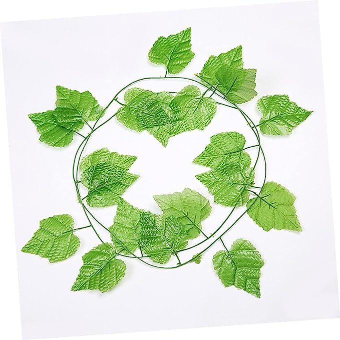 7.5 Ft Artificial Grape Leaves Vine Garland Greenery Hanging Ivy Bulk Quantity