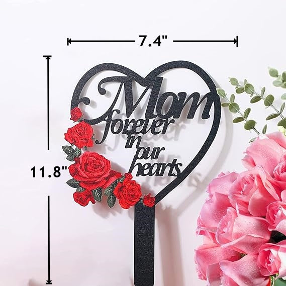 Artificial Flower Grave Stakes for Memorial Cemetery Decorations, Bulk Quantity, Durable Artificial Material