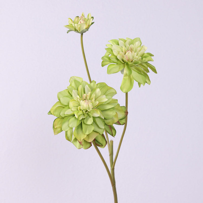 26.7 Inch Retro Dahlia Spray Branch 1 Pc Artificial Silk Flower Stem
