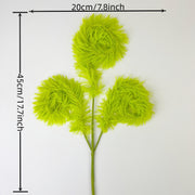 10 Pcs Green Furry Christmas Spray Stems 12 Inch Artificial Holiday Wreath Vase Fillers