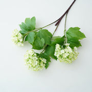 27 Inch Snowball Hydrangea Stems 10 Pcs Artificial Silk Blossom Spray Flowers