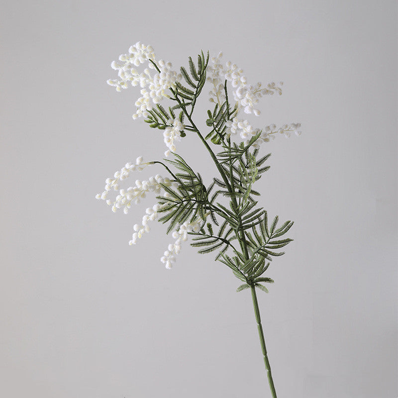 34 Inch Artificial Mimosa Flower Stems Branches Bulk Foliage Long Stems