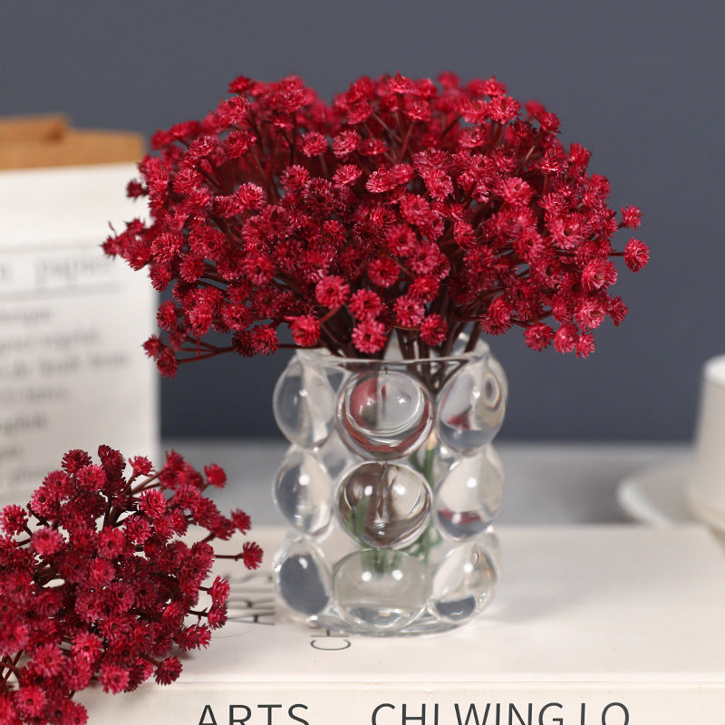 Bulk 3-Piece 9-Inch Retro Autumn Gypsophila Artificial Baby's Breath Stems Bundle for DIY Boutonnieres Wholesale