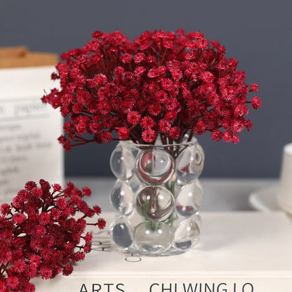 Bulk 3-Piece 9-Inch Retro Autumn Gypsophila Artificial Baby's Breath Stems Bundle for DIY Boutonnieres Wholesale