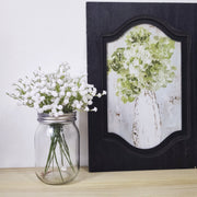 7.8 Inch White Artificial Baby's Breath Gypsophila Spray Stems, 10 Pcs Bundle for DIY Boutonnieres