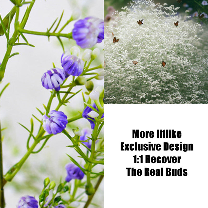 27.5 Inch Artificial Gypsophila Baby's Breath Spray Branches Bulk Wedding Flowers