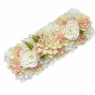 Artificial Wedding Flower Row 20x8 Inch Silk Flower Arrangement for Wedding Arch Aisle Backdrop Decor