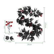 68 Inch Black Halloween Hanging Vine Garland Bulk Artificial Decoration