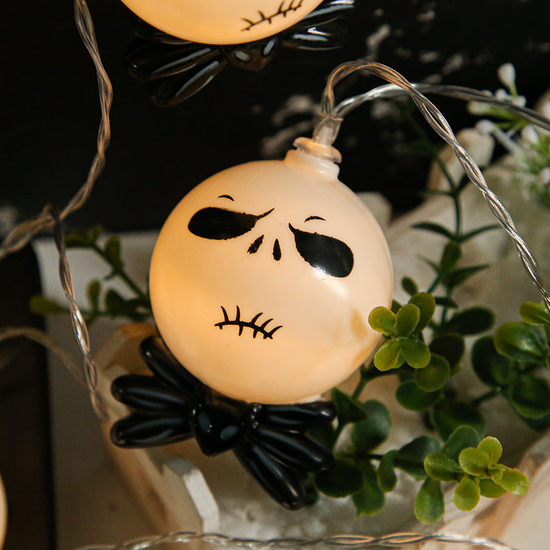 Halloween LED String Lights 59 Inch Ghost and Witch Decorative Artificial Lighting