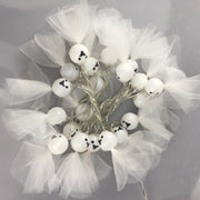 Halloween LED Ghost String Lights 59 Inch 10 Pcs Decorative Artificial Lighted Dolls
