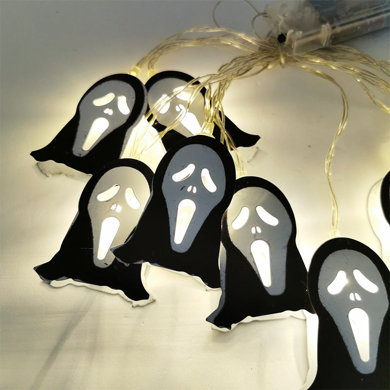 59 Inch Halloween LED Ghost String Lights, 10 Ft Decorative Indoor Outdoor Party Lights