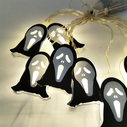 59 Inch Halloween LED Ghost String Lights, 10 Ft Decorative Indoor Outdoor Party Lights