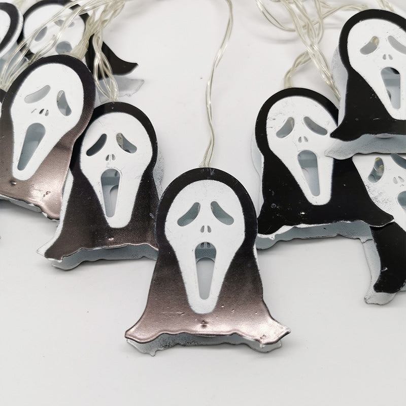 59 Inch Halloween LED Ghost String Lights, 10 Ft Decorative Indoor Outdoor Party Lights