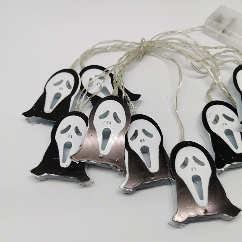 59 Inch Halloween LED Ghost String Lights, 10 Ft Decorative Indoor Outdoor Party Lights