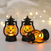 10 Pcs Halloween LED Pumpkin Lanterns with Hanging Loop, 4 Inch Artificial Candle Lights for Decoration