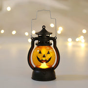 10 Pcs Halloween LED Pumpkin Lanterns with Hanging Loop, 4 Inch Artificial Candle Lights for Decoration
