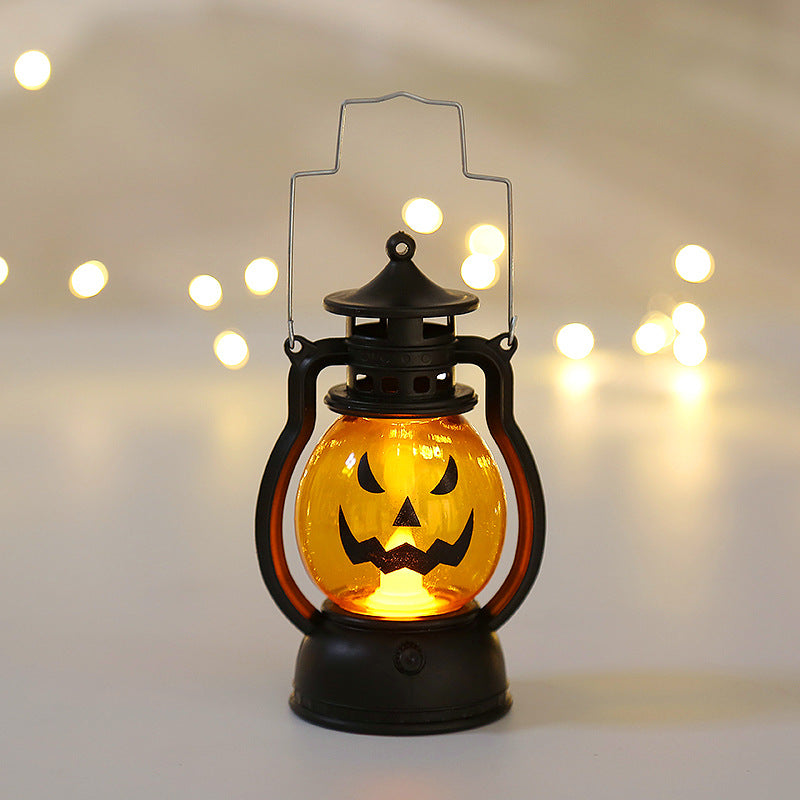10 Pcs Halloween LED Pumpkin Lanterns with Hanging Loop, 4 Inch Artificial Candle Lights for Decoration