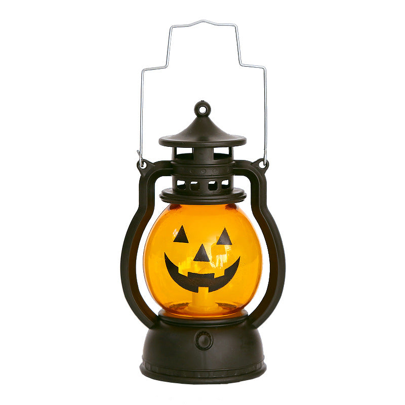 10 Pcs Halloween LED Pumpkin Lanterns with Hanging Loop, 4 Inch Artificial Candle Lights for Decoration