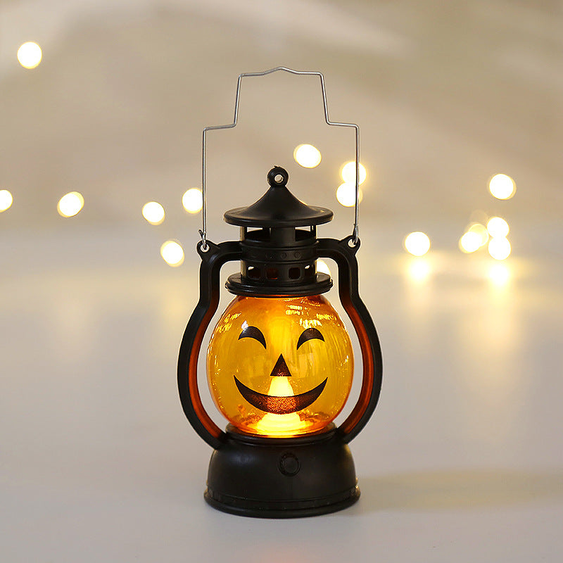 10 Pcs Halloween LED Pumpkin Lanterns with Hanging Loop, 4 Inch Artificial Candle Lights for Decoration
