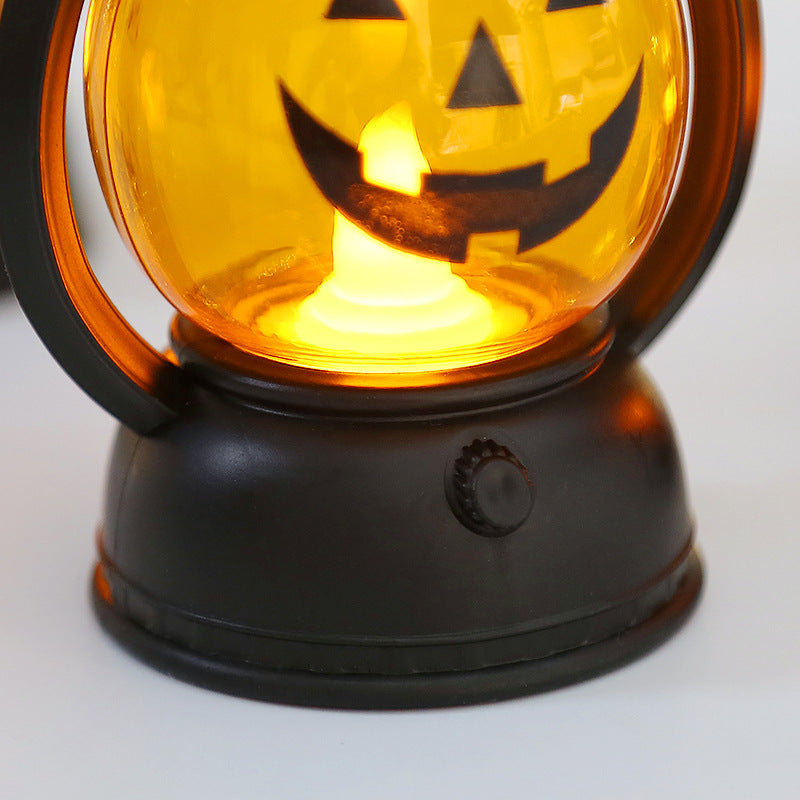 10 Pcs Halloween LED Pumpkin Lanterns with Hanging Loop, 4 Inch Artificial Candle Lights for Decoration