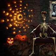 Halloween LED Spider Web Decoration 39 Inch Artificial Lighted Lamp