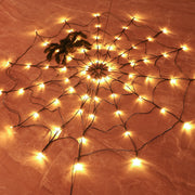Halloween LED Spider Web Decoration 39 Inch Artificial Lighted Lamp