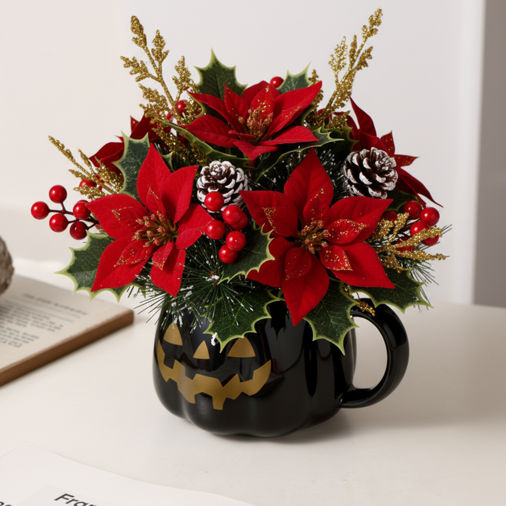 Halloween Pumpkin Cup & Creative Vase