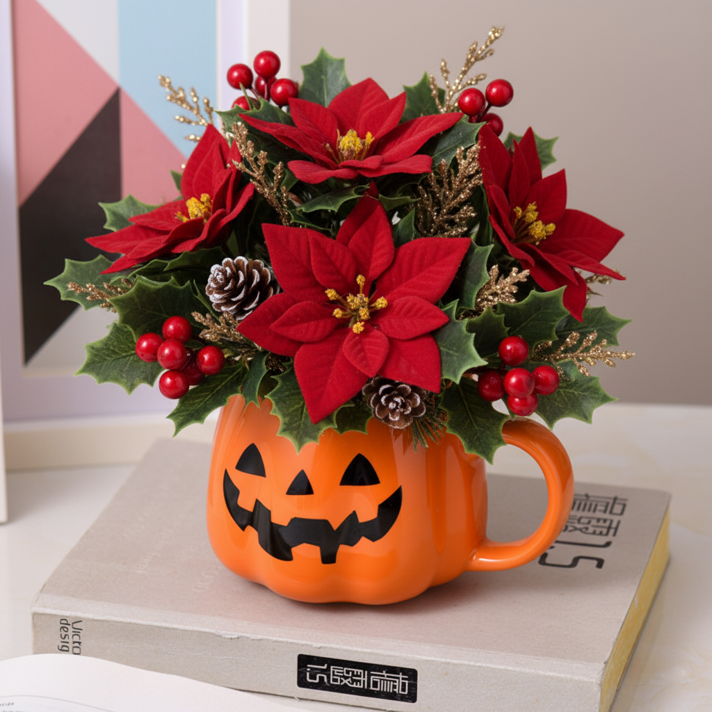 Halloween Pumpkin Cup & Creative Vase