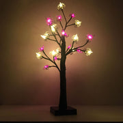 Halloween Tree with Lights 1 Pc Spooky Eyeball Ghost Spider Artificial Decoration