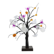 Halloween Tree with Lights 1 Pc Spooky Eyeball Ghost Spider Artificial Decoration