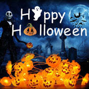 78 Inch Halloween Pumpkin LED String Lights Bulk Decorative Artificial Light Strand
