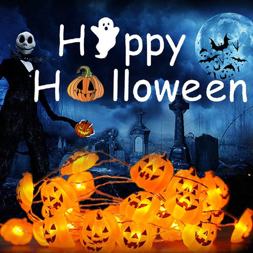 78 Inch Halloween Pumpkin LED String Lights Bulk Decorative Artificial Light Strand