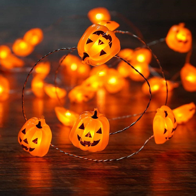 78 Inch Halloween Pumpkin LED String Lights Bulk Decorative Artificial Light Strand