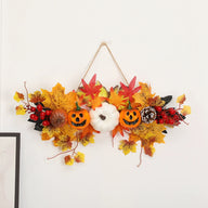 Halloween Pumpkin & Maple Leaf Hanging Decoration