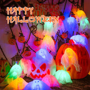 Halloween LED Skull String Lights 9.8 Feet 20 LED Bulbs DIY Decoration Bulk Pack