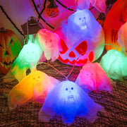 Halloween LED Skull String Lights 9.8 Feet 20 LED Bulbs DIY Decoration Bulk Pack