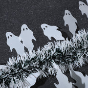 50 Pcs Halloween Metallic Tinsel Garland 300 Ft Shiny Twist Ghost Spider Pumpkin Decorations